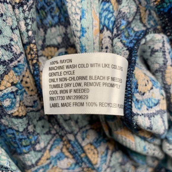 Knox Rose Women XXL Boho Pull On Pants Floral Wide Leg Bohemian Hippy Festival - Picture 9 of 16